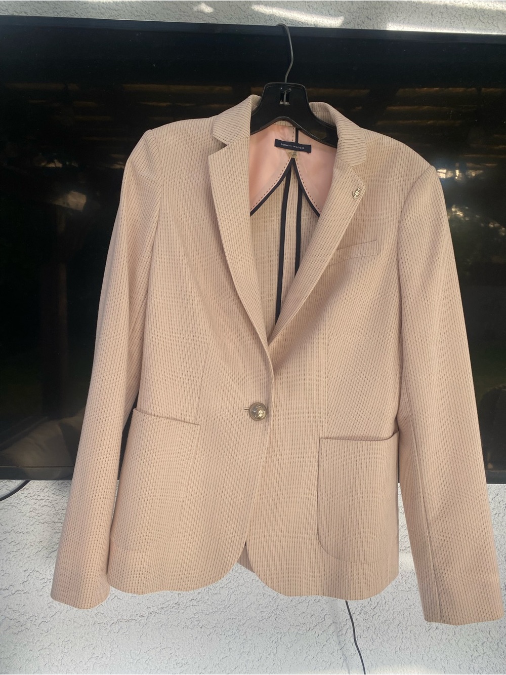 Tommy Hilfiger Women's Pale PinkTailored Blazer SZ 2 NWOT